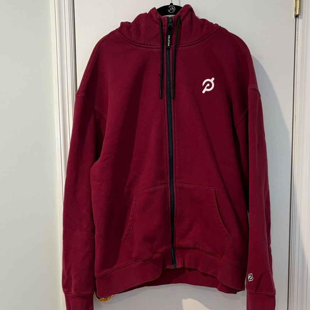 Peloton Burgundy Full-Zip Hoodie